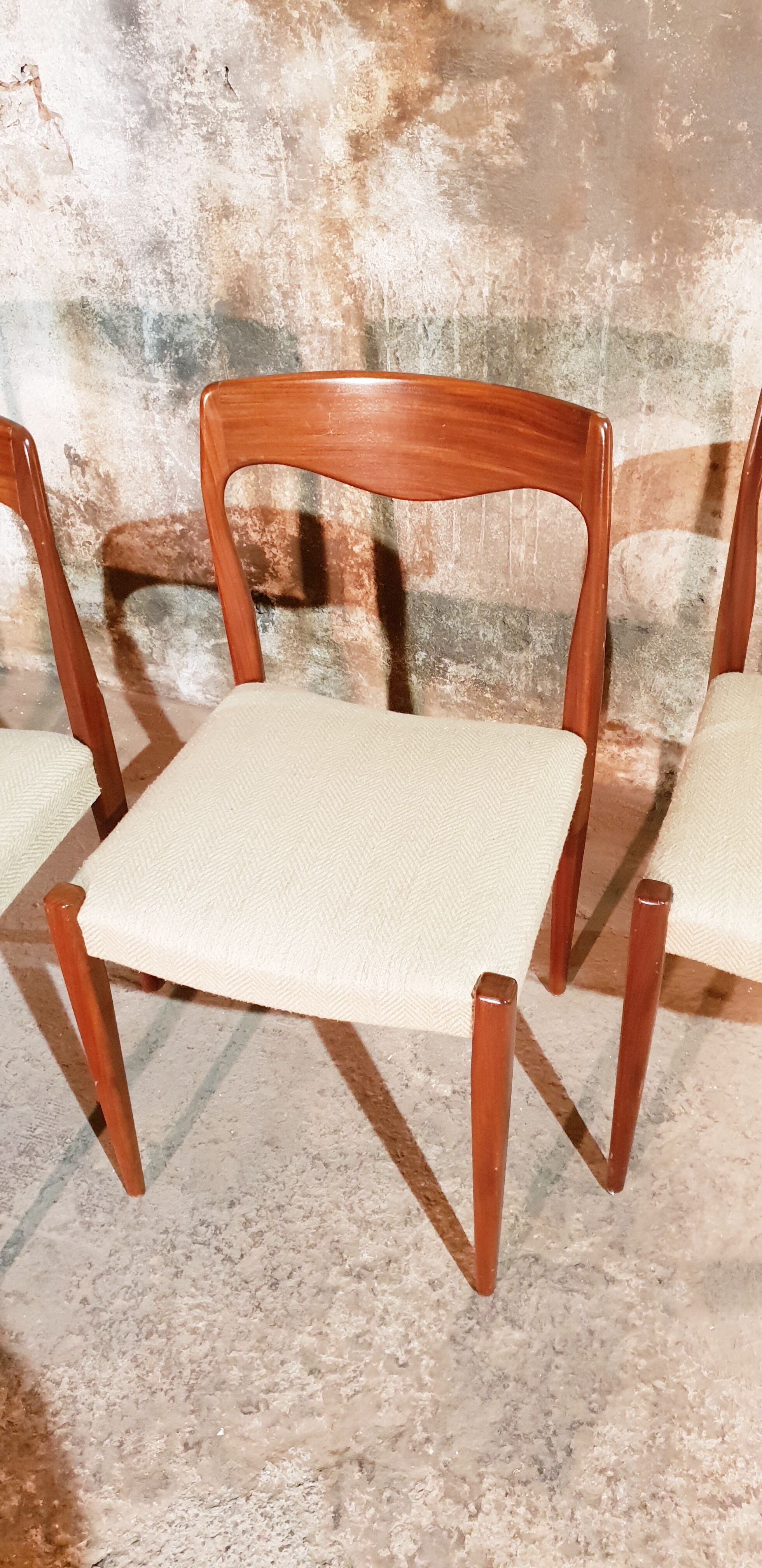 Set de 4 chaises scandinave vintage