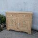 Natural wood sideboard