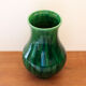 Vase en céramique d'Acollay décor flamé vert