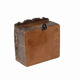 Vitrine murale petite ancienne boite a horloge patine d'origine inde 24x13x24cm