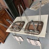 2 formica chairs - eiffel legs