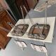 2 chaises formica - pieds Eiffel