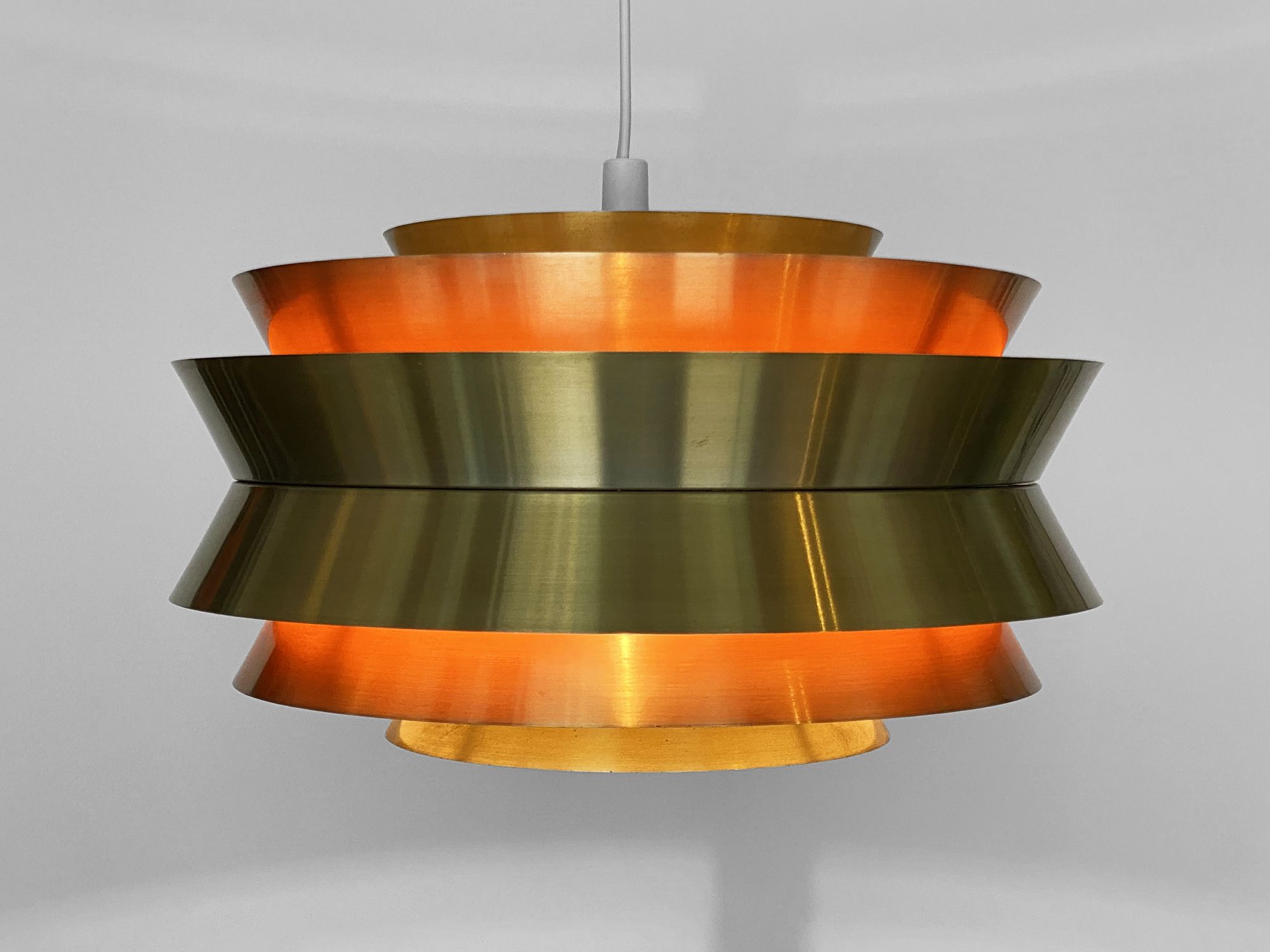 Pendant light "Trava" by Carl Thore for Granhaga Metallindustri. Sweden 1970s