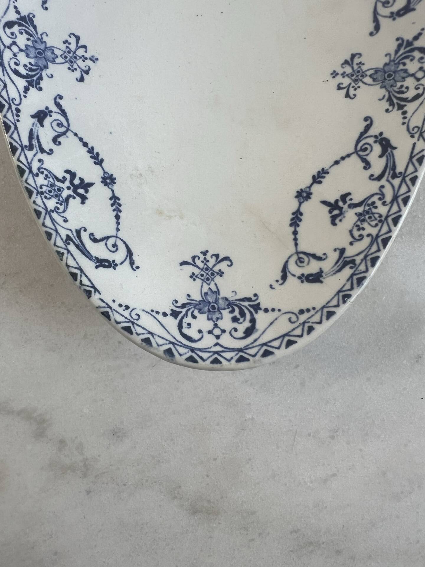 Set of 2 oval dishes Lunéville KG — Moustiers Collection, Earthenware