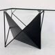 Vintage 80s steel wire coffee table eclectic design