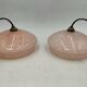 Paire de suspensions en opaline
