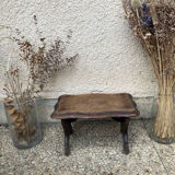 Walking stool feet in solid oak