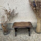 Walking stool feet in solid oak
