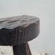 Tabouret de traite tripode coeur
