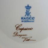 White porcelain vase with Kaiser decoration, West Germany, 1970s