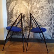 Set of 2 stools and Yamakado side table.