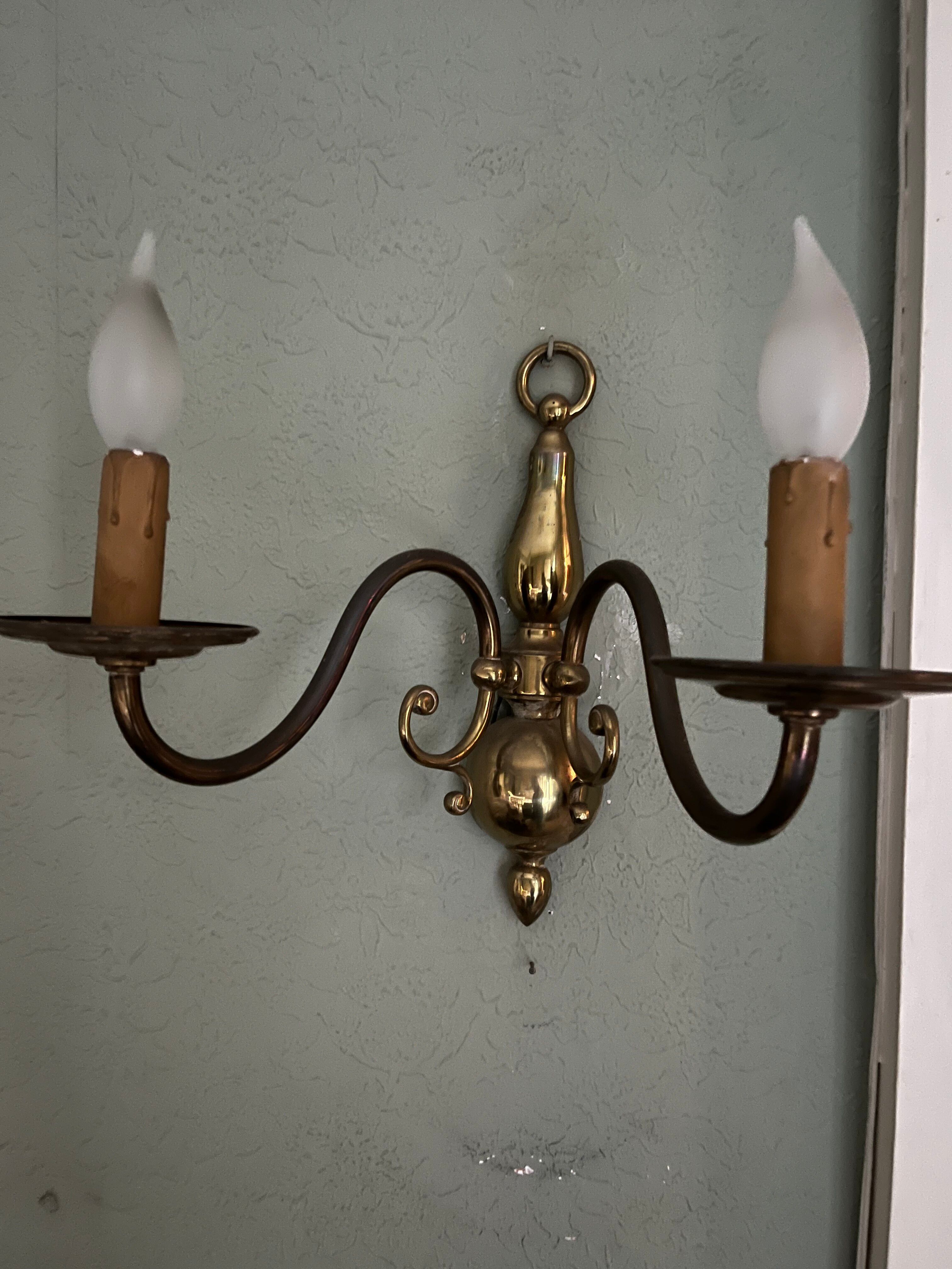 Paire d'appliques style Flamand/Hollandais