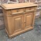 Low vintage rustic fir buffet