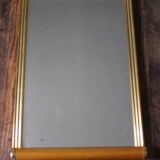 Large rectangular wooden mirror tray with vintage gilding