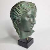 Bust of Aphrodite in plaster or bronze patinated resin