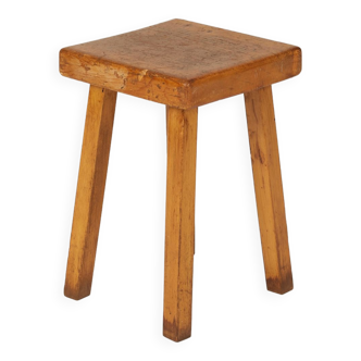 Tabouret en pin Les Arcs , 1960s