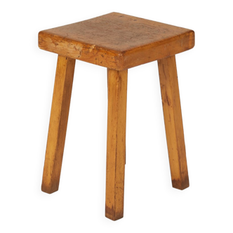 Pine stool Les Arcs, 1960s