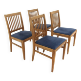 Set de 4 chaises scandinave en pin, Suède, 1960