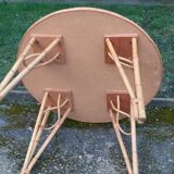 Vintage rattan lounge table