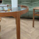 Vintage Nathan coffee table from the 1960s.