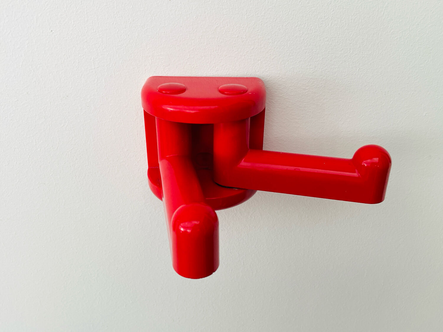 Coat rack or double hook - Vintage - Metalplastica - Italy 70s