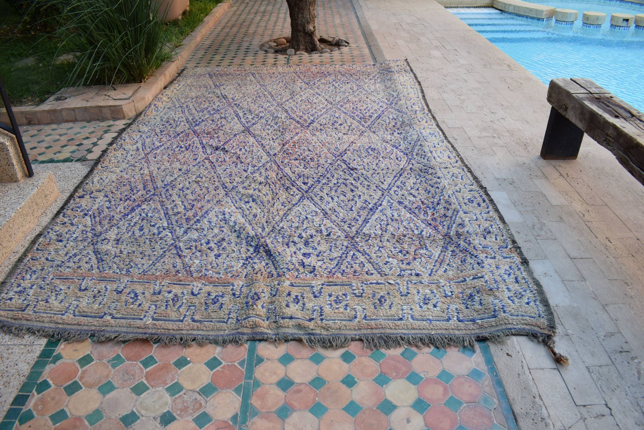 Vintage Moroccan Berber rug, 360x327 cm