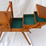 seamstress sewing box worker