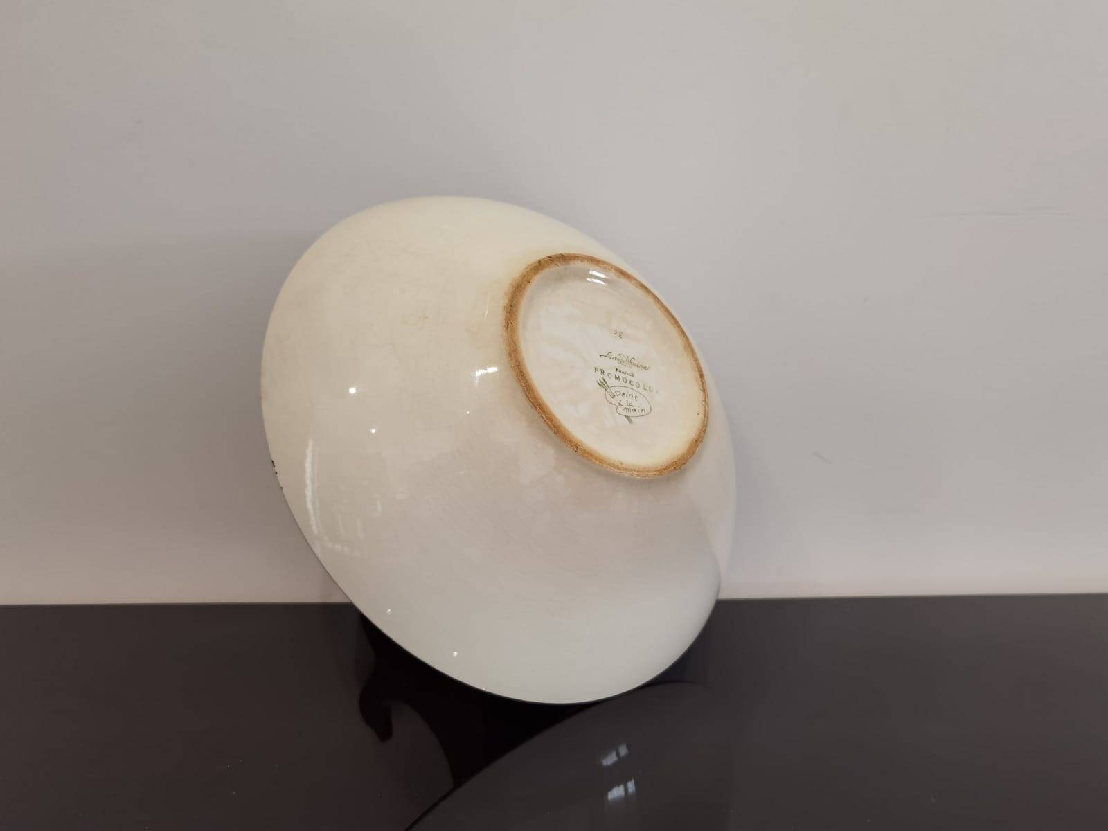 Sarreguemines promocolor France vintage hollow dish