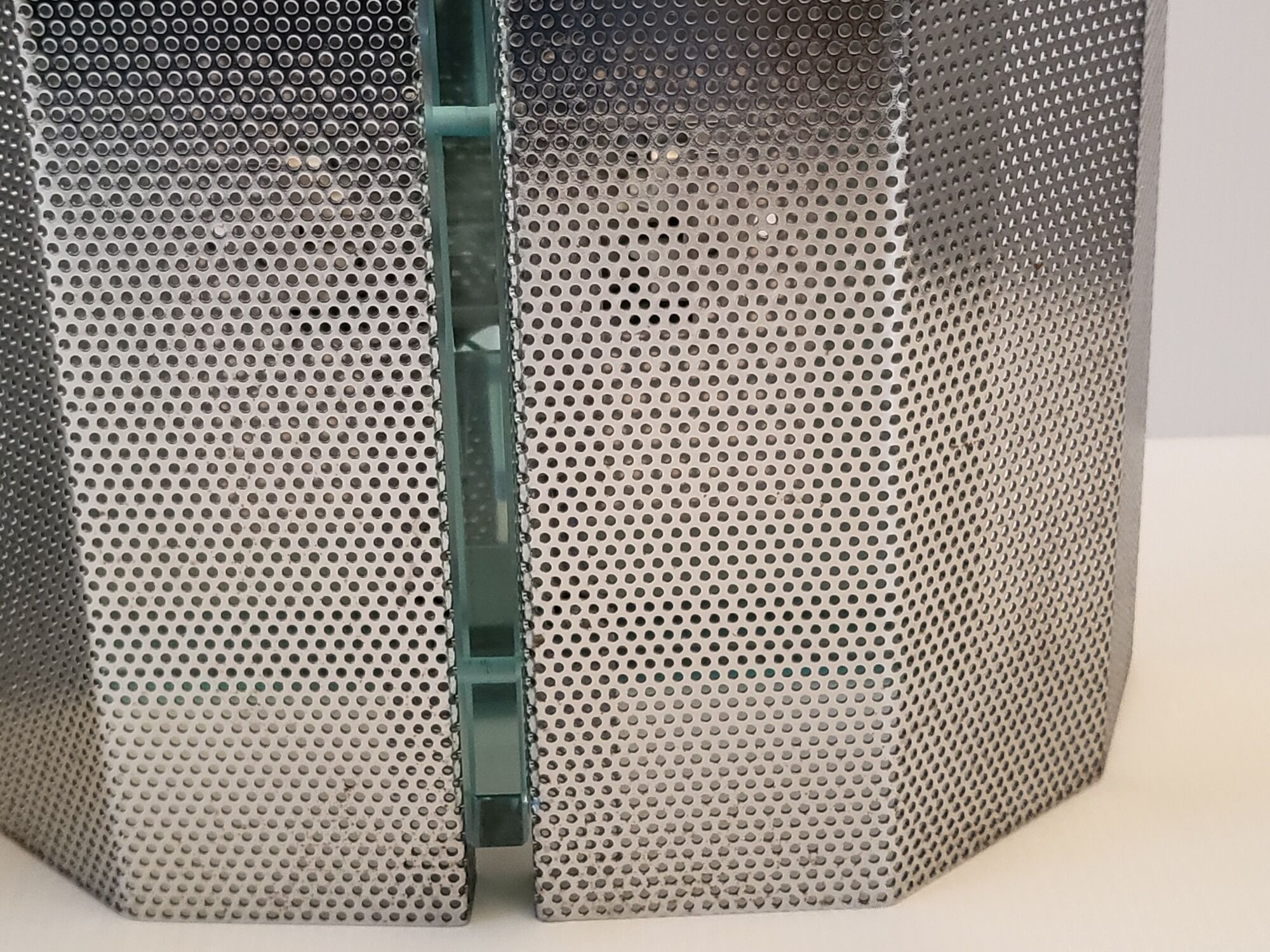 Pair of spectral vintage 1980 wall lamps