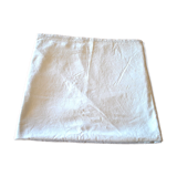 Vintage tablecloth in damask mestizo and decorated with a central lace 145x170 *Z*