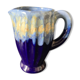Ceramic pitcher enamels blue