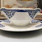 Saucière signed Moulin des Loups Hamage Orchies Nord France model Pantin