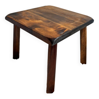 Tabouret 4 pieds bois
