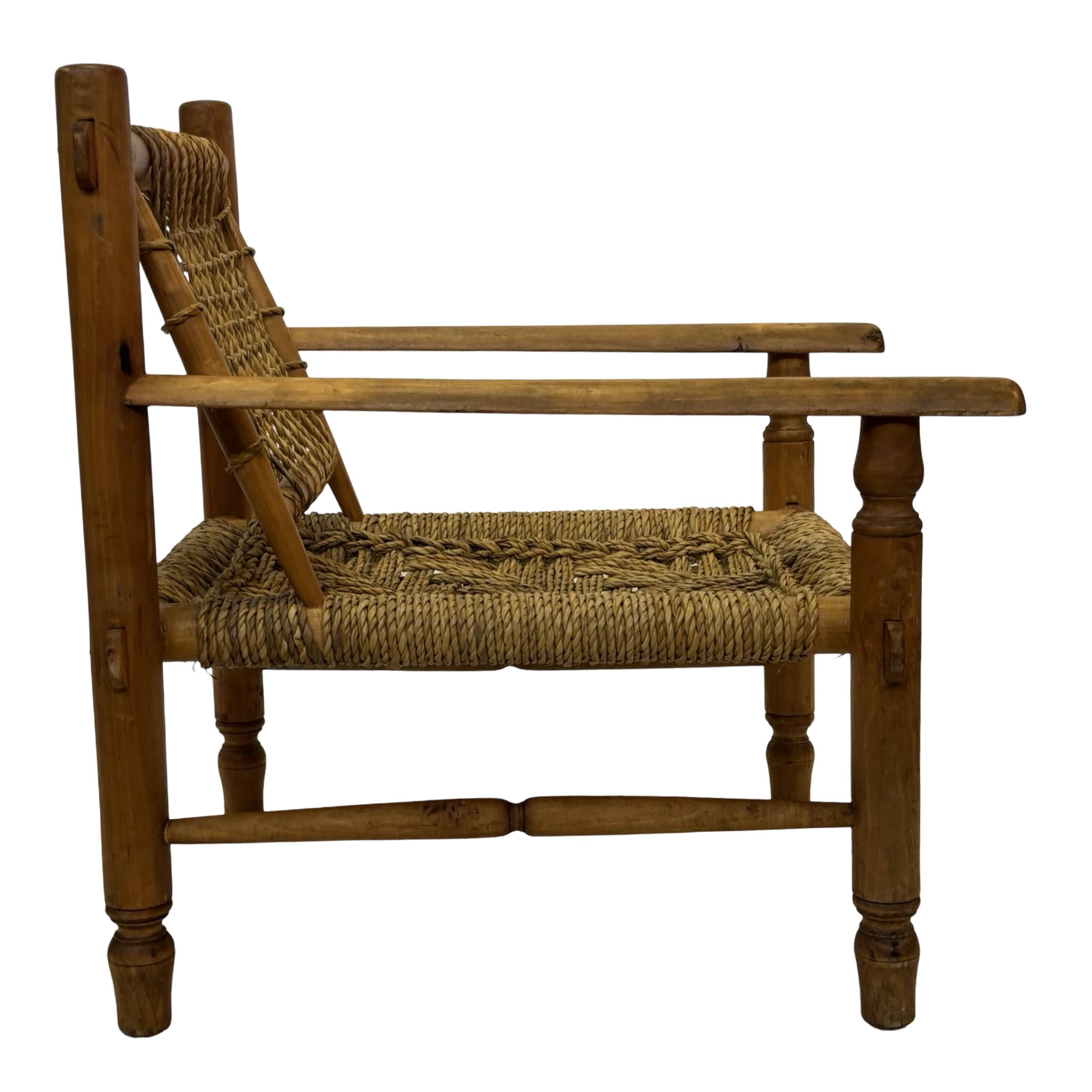 Vintage Lounge chair in style of Audoux  France 50's Design