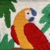 Parrot decor wall rug - Work of the Brazilian artist VAC - 1989