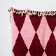 Off-white Moroccan rug with geometric patterns, 250cm x 200cm