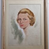 Portrait de femme signé Tony La Foglia, Paris Lido, école française XXème