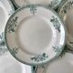 Set of 6 flat plates terre de fer saint-amand xixth