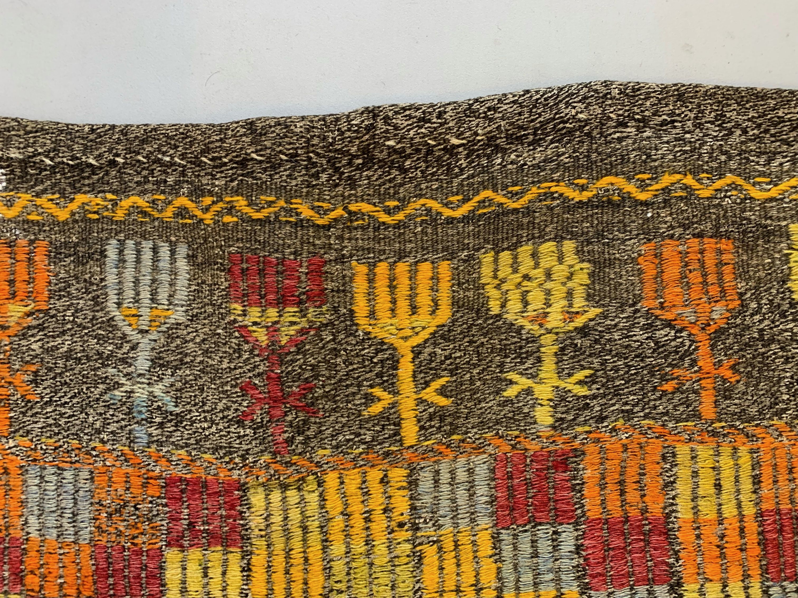 Large Vintage Turkish Kilim Rug 300x170 cm Wool Jajim Kelim