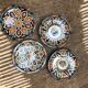 Lot clay plates of Fez