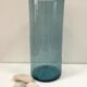 Vase in blown glass bubbled blue gray from the 60s