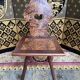 Suite of 4 Alsatian chairs in elm magnifying glass
