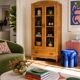 Armoire parisienne vitres biseautées chêne blond art déco 1930