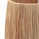 Small ball lamp in light wood, raffia lampshade, 1990s