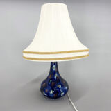 Mid-century Ceramic & Fabric Table Lamp, Czechoslovakia