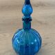 Carafe à décanter vintage en verre Empoli avec bouchon, Italie, années 1960