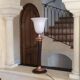 Mahogany and copper brass, Mazda Art deco lamp, 1930-40