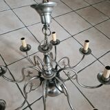 Pewter chandelier
