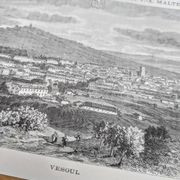 Vesoul, Haute-Saône, printed illustration from 1883.