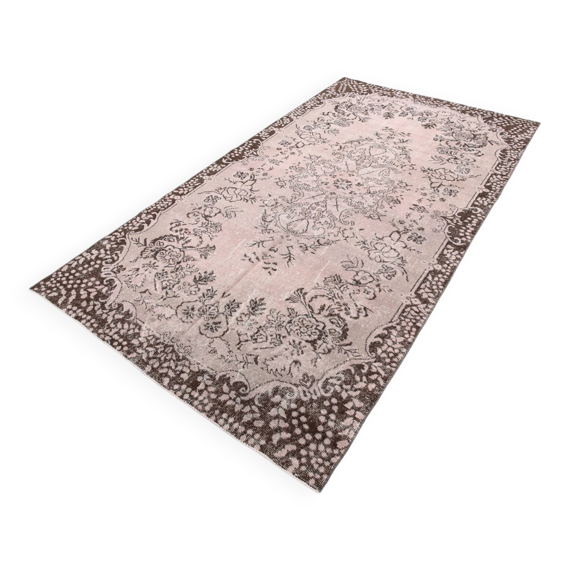 6' x 8' Pink Turkish Vintage Rug 199x287 cm